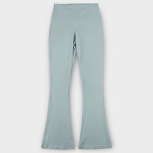 Lululemon Groove Pants Flare Leggings Sage Green Size 8 High Rise Yoga
